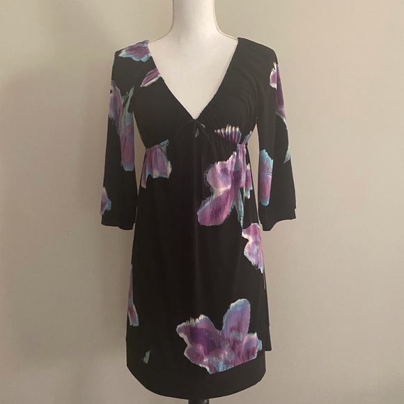 INC International Concepts Dresses & Skirts - Black Floral Dress
